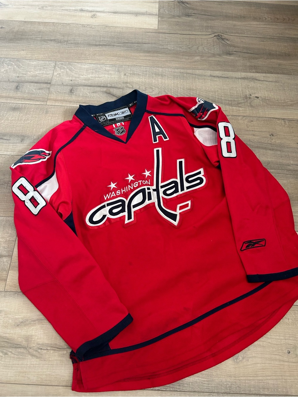 Alex Ovechkin Washington Capitals Red Hockey Jersey Sweater